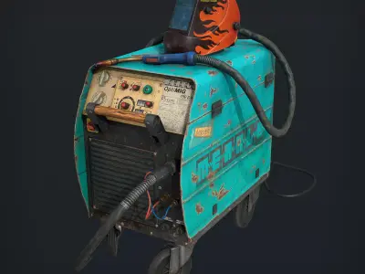 Merkle OptiMIG 450 Welding machine Low-poly 3D model