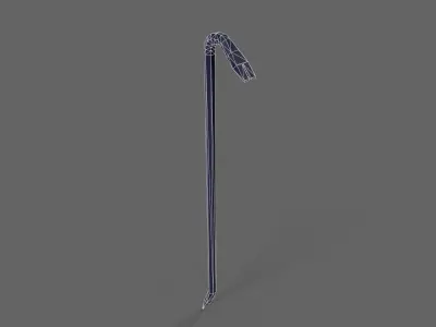 PBR Crowbar V2Blue Low-poly 3D model