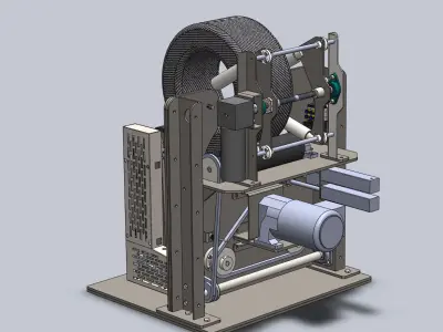 Tire wrapping machine 3D model