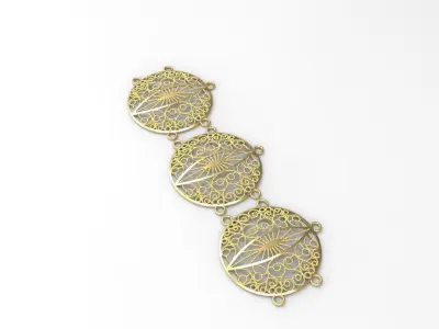 woman necklace part 22k c00008 3D print model