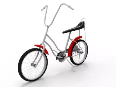 Kids Bicycle - Low Poly   Low-poly 3D model