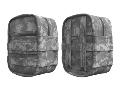 Military Tactical Utility Pouch v2 - Marvelous Designer 3D model