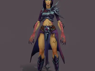 Drakonia Anim Rig 3D model