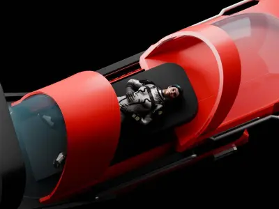 Cryo Chamber Low-poly 3D model