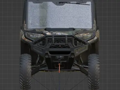 RANGER CREW XD 1500 NorthStar Edition Ultimate Pursuit Camo Low-poly 3D model