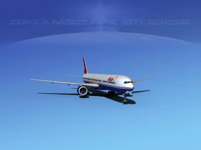 Boeing 777-300 Lauda 3D model
