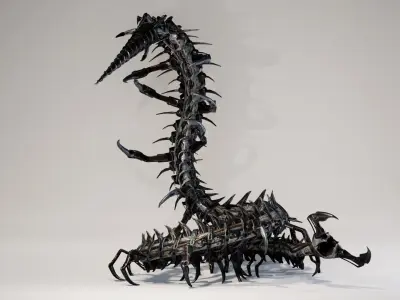 Scolopendra IndustrialMech06 Low-poly 3D model