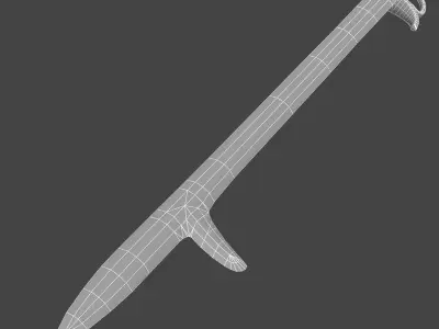 Fanged sword 3D model