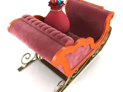 Santas Sled 3D model