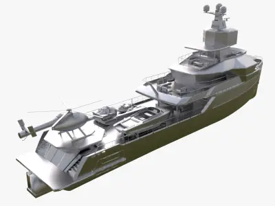 Sea Ship Nautilus 45 3D Model 3D model