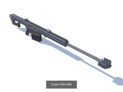 Sniper Rifles Bundle 3D Model Pack