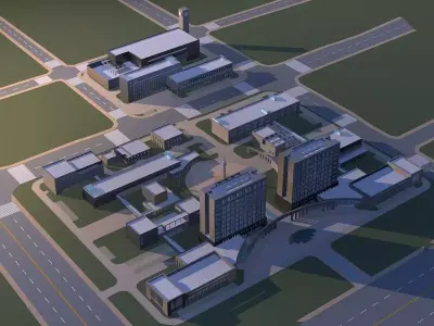 Office Building 3D model 357