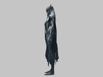 Fantasy Character 3D Model - Mystical Humanoid Low-poly 3D model