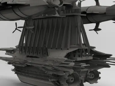 Lord Emperor Coronation Airship 3D model