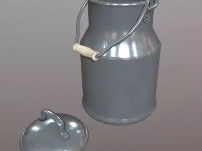 Milk Churn - Can Low-poly 3D model