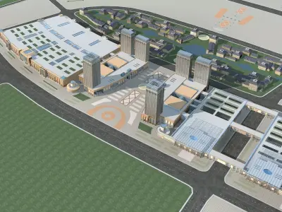 Office Building 3D model 135
