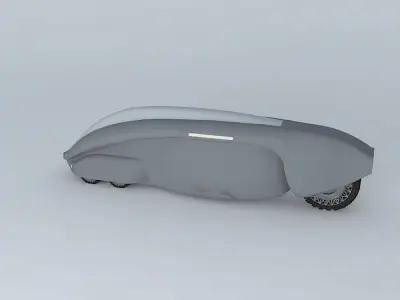 Shuttle futuristic vehicle Free 3D model