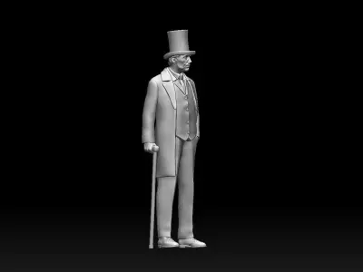 gentleman 3D print model