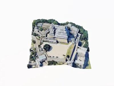 Himeji Castle Low-poly 3D model