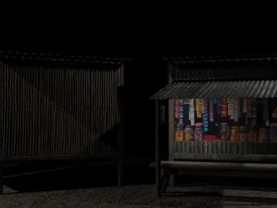 A Small Shop Free 3D model