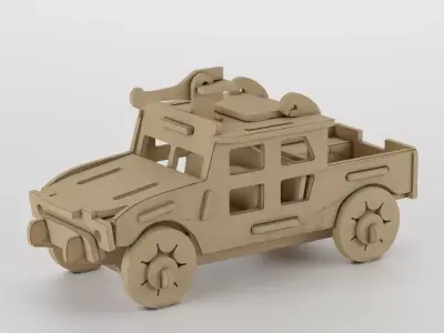 Jeep-Object 009193  Low-poly 3D model