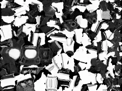 Pink Floral Pistol 3D model