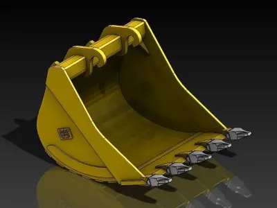 Excavator bucket 3D model