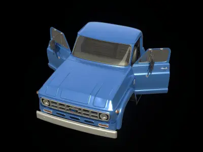 C60 Truck Cabin 3D model
