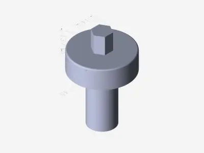 straight hexagonal tool Free 3D model