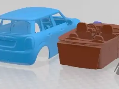 Mini Cooper 5 Door 2015 Printable Car  3D print model