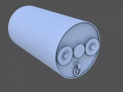 WW2 MarkVII depth charge - 1-100 scale 3D print model