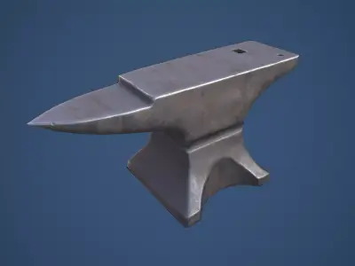Stylized Blacksmith Anvil Low-poly 3D model