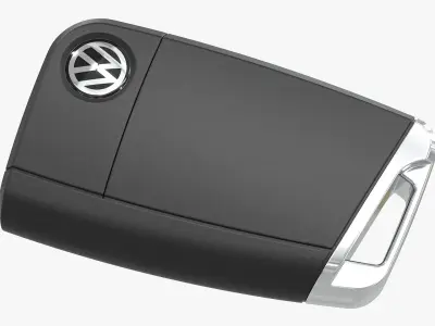 Car Key 02 Volkswagen 3D model