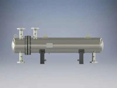 HEAT EXCHANGER - SURFACE AREA 80 m2 3D model purchase