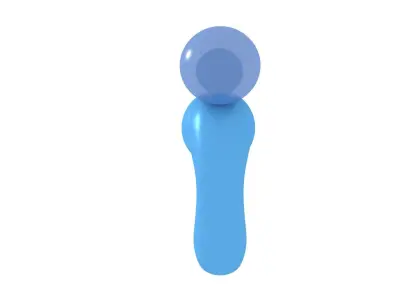 Bubble Gun with 2 Bubbles 3D model