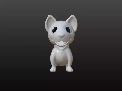 Bull Terrier Dog 3D model