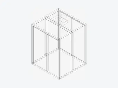 Booth - Meeting - Officetec - Pod - Small - Door Post Hinge Low-poly 3D model