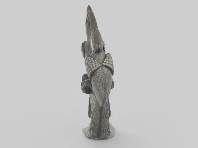 Stone Birds Figure Low-poly 3D model