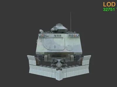 Asset - Army - Tank - M113 Low-poly 3D model