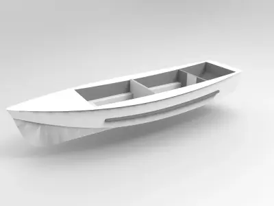 Monohull boat 3D print model