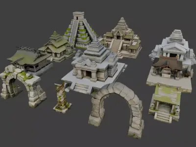 Temple Assets 3D model purchase
