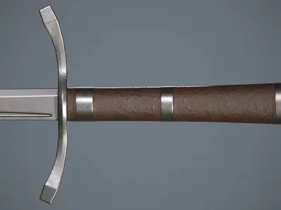 Two-handed swords  Low-poly 3D model