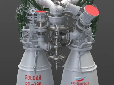 Rocket Engine RD-180 3D model