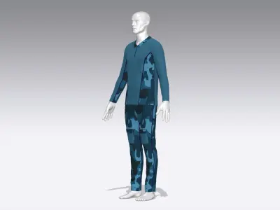 Soldier Uniform Low-poly 3D model