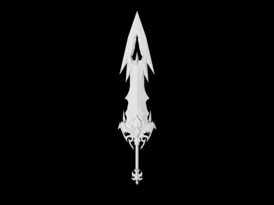 Pure Evil Greatsword Low-poly 3D model