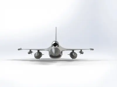 F16 FIGHTER JET 3D print model
