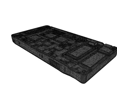 Sleek Datapad Broken Screen 3D model