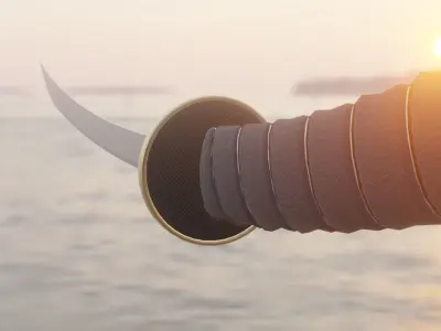 Katana low-poly Ninja Low-poly 3D model