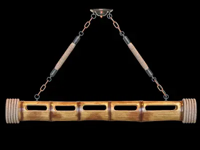 Bamboo chandelier 3D model