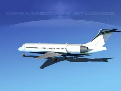 Boeing 717-200 Corporate 4 3D model